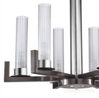Kolarz Raggio 6 Light Ceiling Chandelier Brunito brushed 6009.80660
