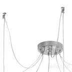 Kolarz Raggio 8 Light Ceiling Pendant Silver Leaf 6009.30850