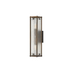 Regent Ramatuelle 2 Light 400mm Rectangular Wall Light - Painted Bronze / Clear Diamond Pattern
