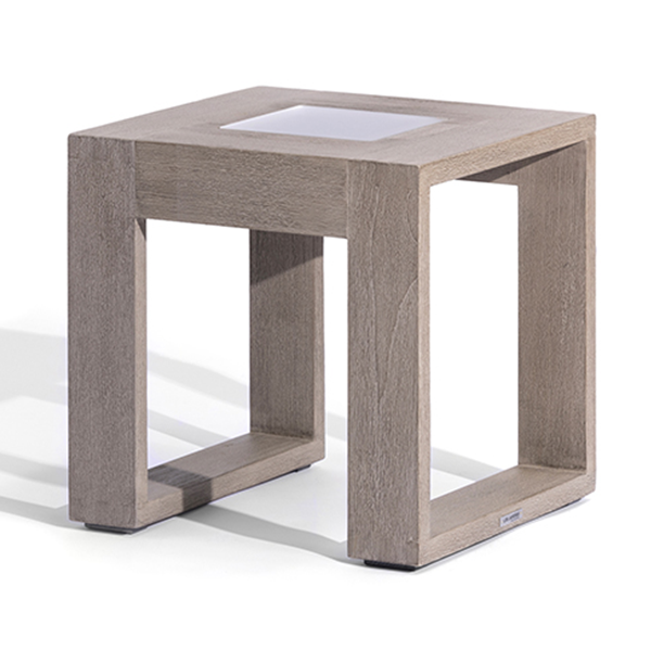 Rancho 500lm Solar Low Table 40 cm - Teak Duratek