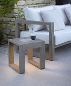 Rancho 500lm Solar Low Table 40 cm - Teak Duratek