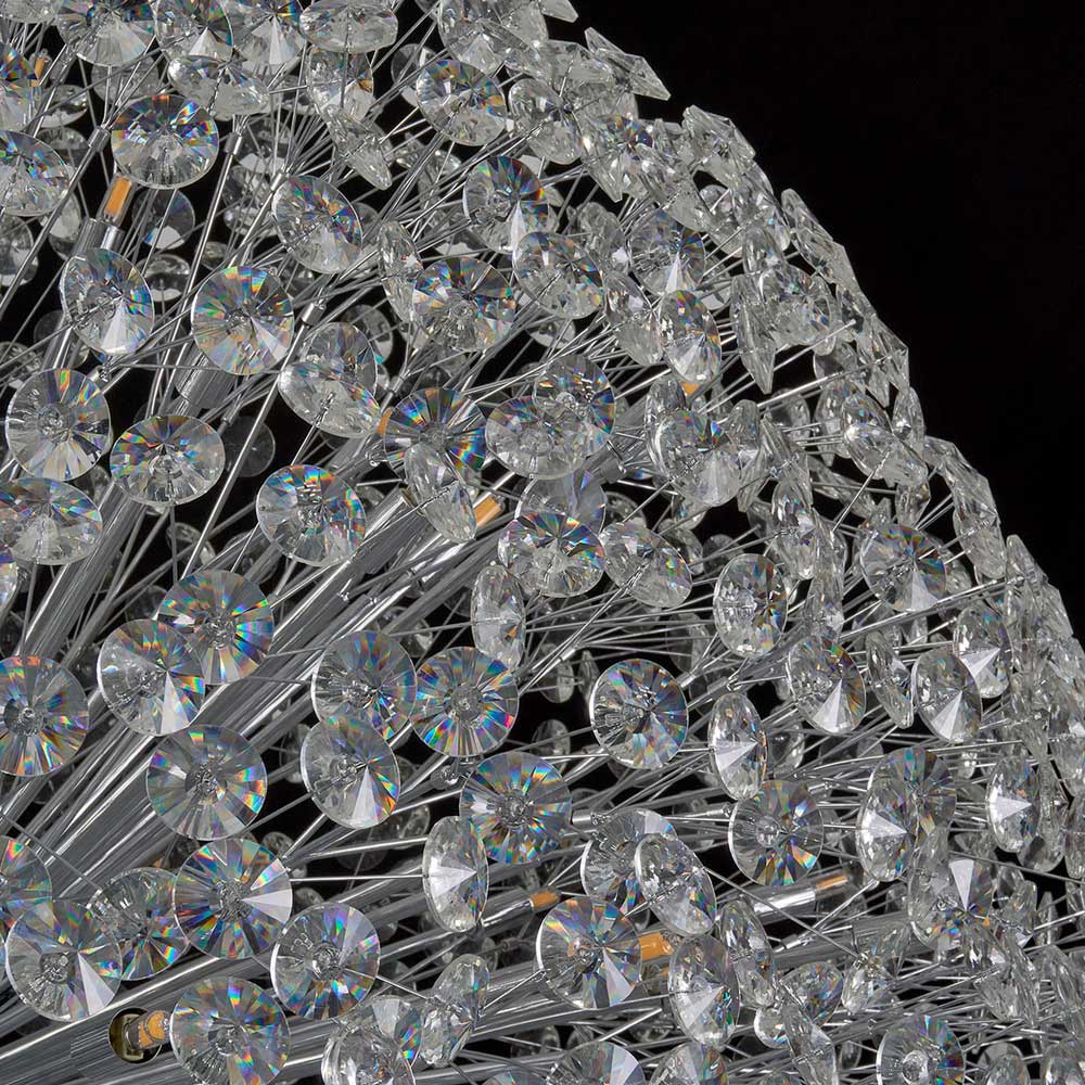 Regent Seyne 24 Light Sphere Pendant Light in Chrome with Crystal