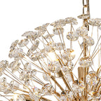 Regent Seyne 12 Light 50cm Sphere Pendant Light in French Gold with Crystal