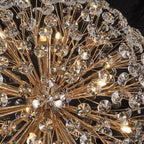 Regent Seyne 12 Light 50cm Sphere Pendant Light in French Gold with Crystal