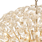 Regent Seyne 48 Light Spherical Pendant Light in French Gold with Crystal