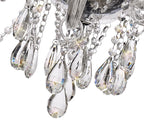 Regent Bastia 12 Light Chandelier in Polished Chrome with Clear Glass Crystal