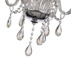 Regent Bastia 4 Light Chandelier in Polished Chrome with Clear Glass Crystal