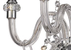 Regent Bastia 4 Light Chandelier in Polished Chrome with Clear Glass Crystal