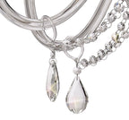 Regent Bastia 8 Light Chandelier in Polished Chrome with Clear Glass Crystal