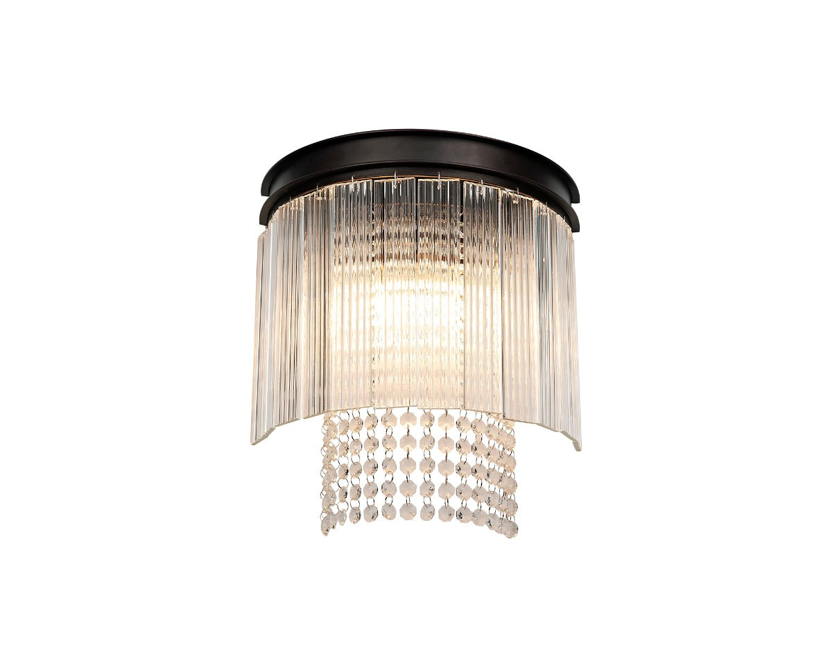 Regent Brittany 2 Light Wall Light in Brown Oxide