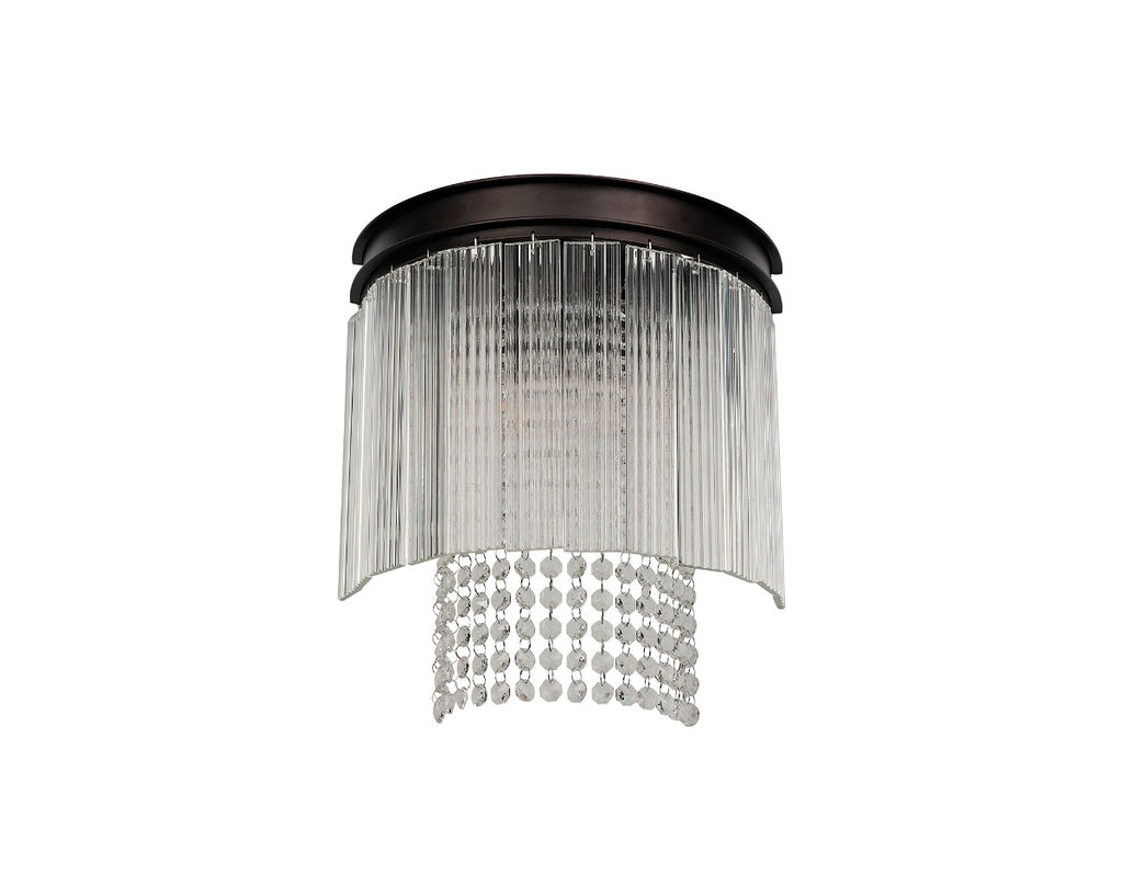Regent Brittany 2 Light Wall Light in Brown Oxide