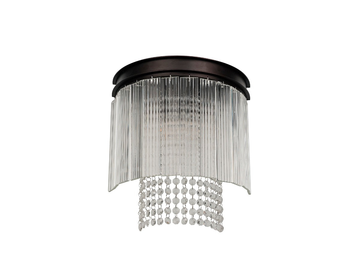 Regent Brittany 2 Light Wall Light in Brown Oxide