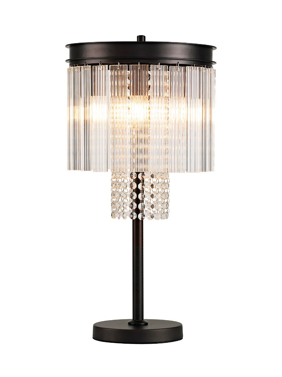 Regent Brittany 6 Light Table Lamp in Brown Oxide