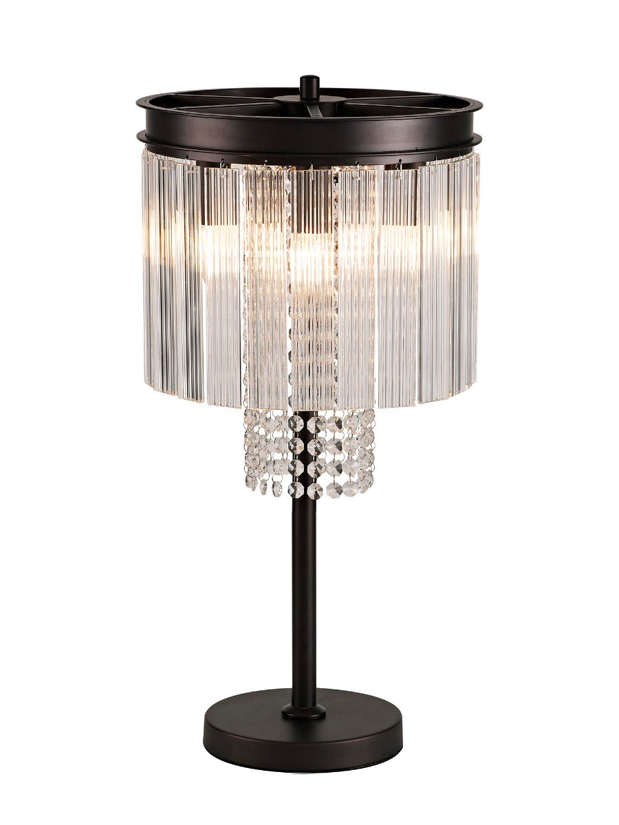 Regent Brittany 6 Light Table Lamp in Brown Oxide