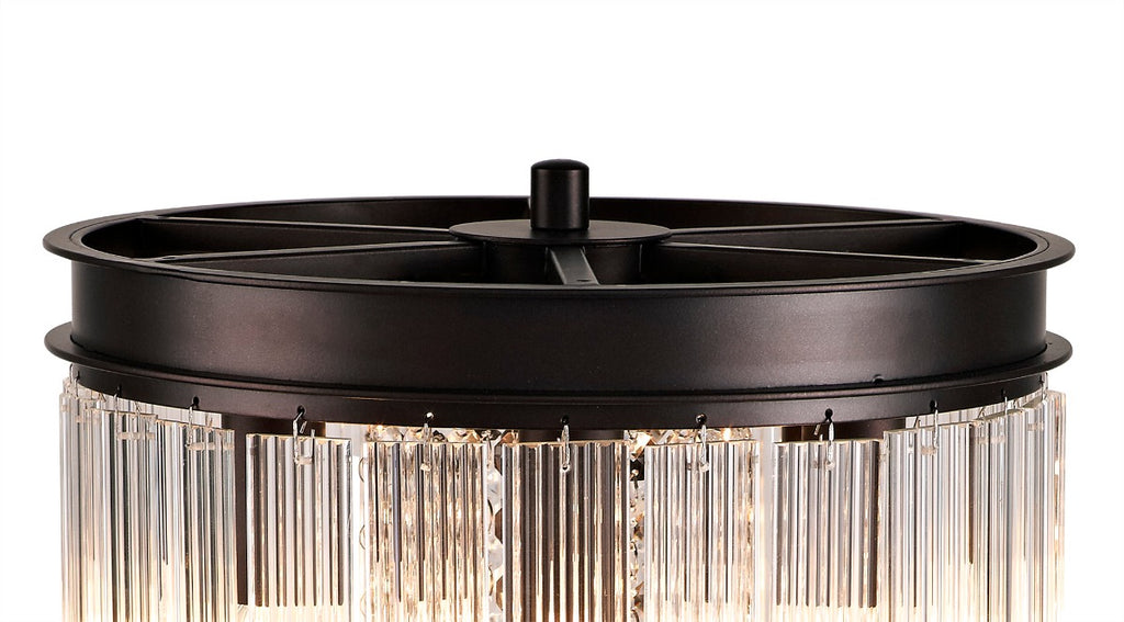 Regent Brittany 6 Light Table Lamp in Brown Oxide
