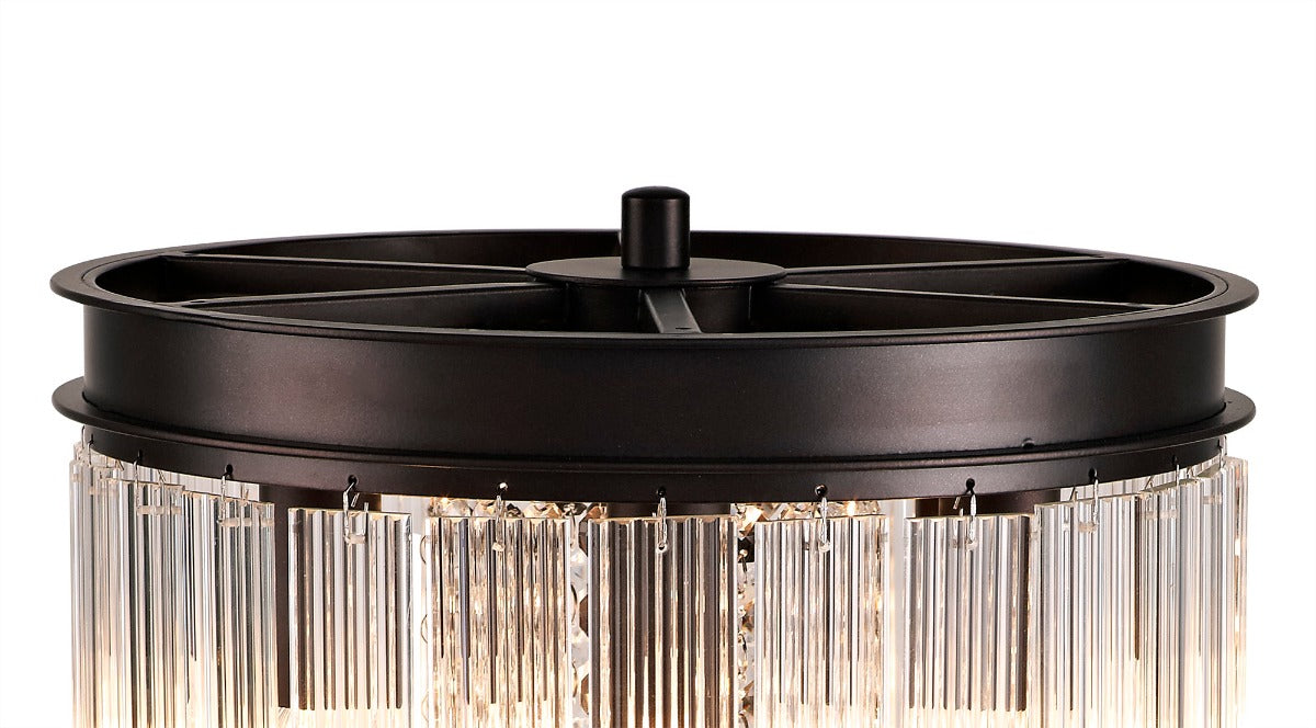 Regent Brittany 6 Light Table Lamp in Brown Oxide