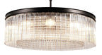 Regent Brittany Large Round 10 Light Pendant Light in Brown Oxide