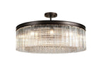 Regent Brittany Large Round 10 Light Pendant Light in Brown Oxide