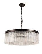 Regent Brittany Large Round 10 Light Pendant Light in Brown Oxide