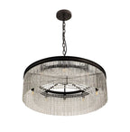 Regent Brittany Large Round 10 Light Pendant Light in Brown Oxide