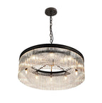 Regent Brittany Large Round 10 Light Pendant Light in Brown Oxide