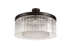 Regent Brittany Medium 8 Light Pendant Light in Brown Oxide