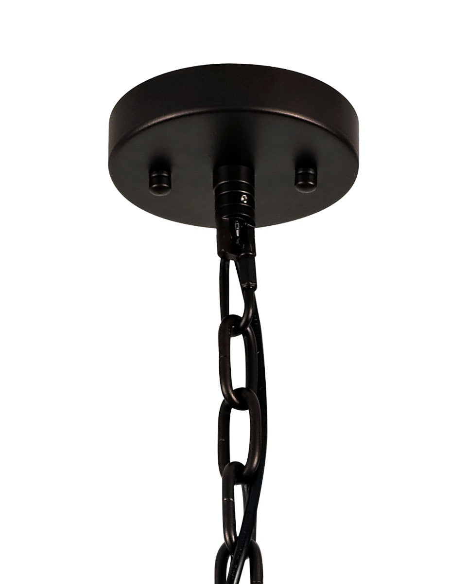 Regent Brittany Medium 8 Light Pendant Light in Brown Oxide