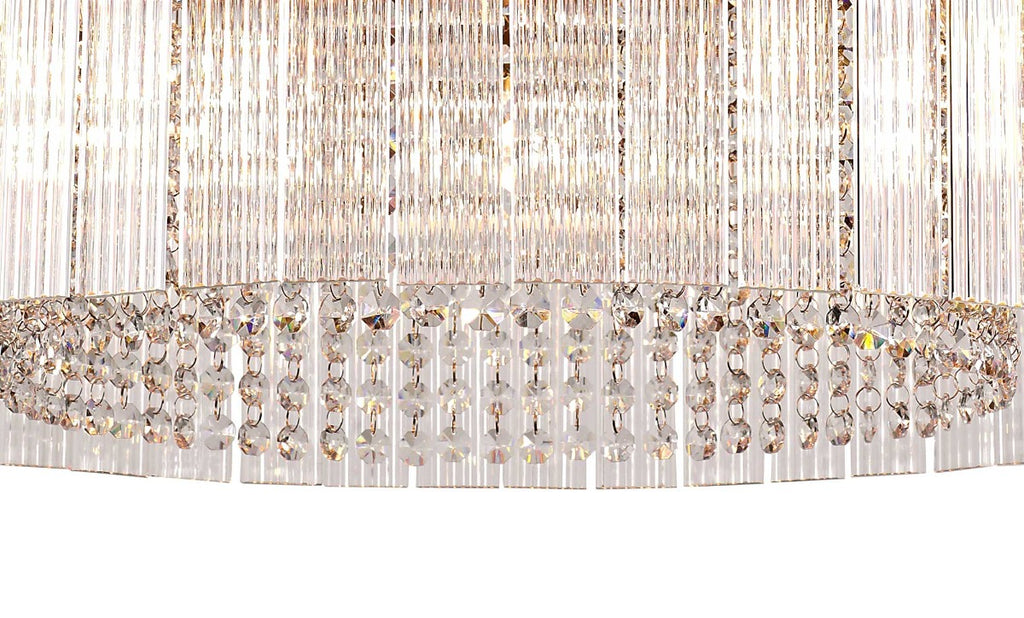 Regent Brittany Medium 8 Light Pendant Light in Brown Oxide