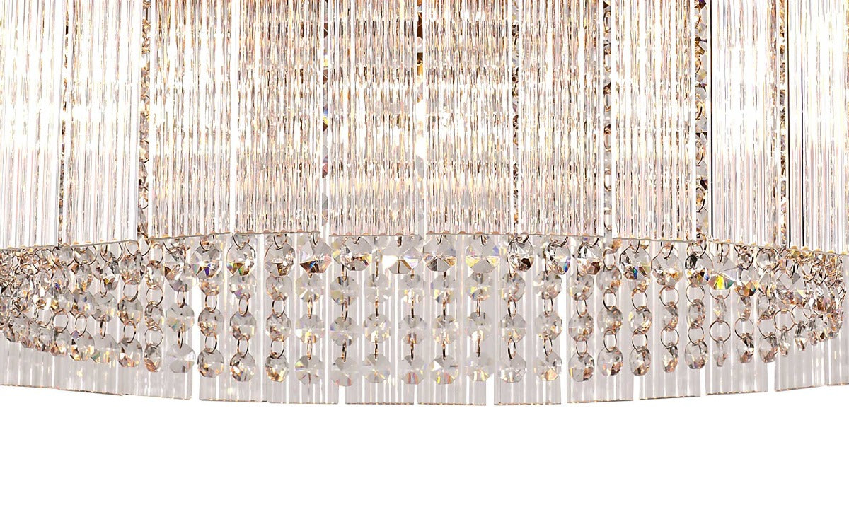 Regent Brittany Medium 8 Light Pendant Light in Brown Oxide