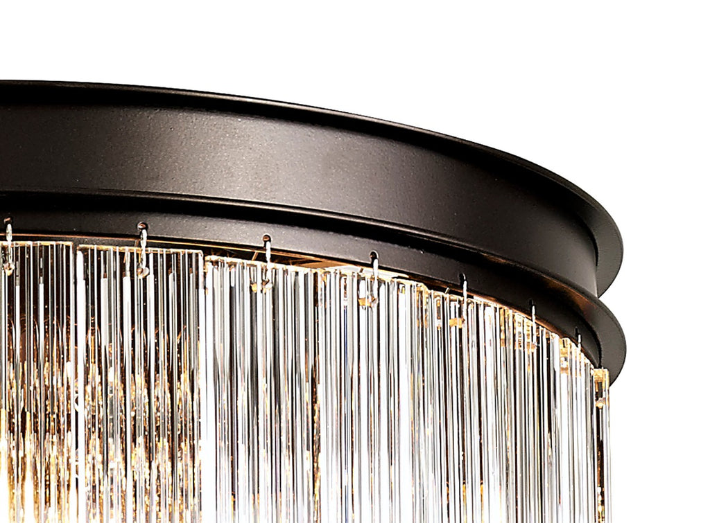 Regent Brittany Small Round 5 Light Pendant Light in Brown Oxide