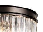 Regent Brittany Small Round 5 Light Pendant Light in Brown Oxide