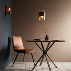 Regent Catania 1 Light Pendant Light in Bronze Patina with Glass Shade