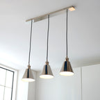 Regent Celosia 3 Light Bar Pendant Light in Bright Nickel