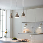 Regent Celosia 3 Light Bar Pendant Light in Bright Nickel