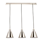 Regent Celosia 3 Light Bar Pendant Light in Bright Nickel
