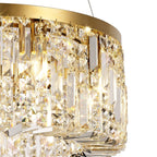 Regent Cholet 60cm Round 8 Light Chandelier in Gold with Crystal