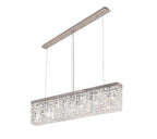 Regent Cholet Linear 5 Light Chandelier in Polished Chrome with Crystal