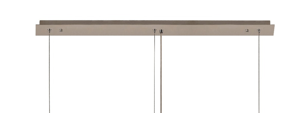 Regent Cholet Linear 5 Light Chandelier in Polished Chrome with Crystal