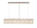 Regent Cholet Linear 7 Light Chandelier in Polished Chrome with Crystal