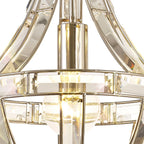 Regent Cluny Teardrop 1 Light Pendant Light in Polished Nickel