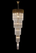 Regent Fontainebleau 5 Tier 18 Light Chandelier in Brass