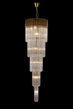 Regent Fontainebleau 5 Tier 18 Light Chandelier in Brass