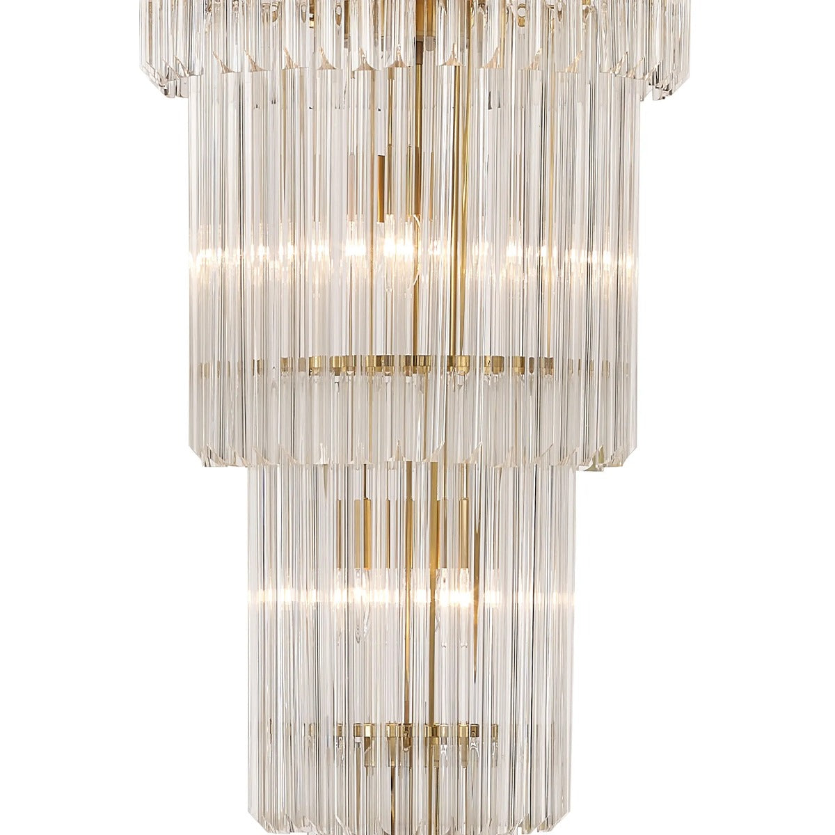 Regent Fontainebleau 5 Tier 18 Light Chandelier in Brass