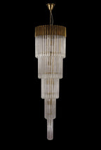 Regent Fontainebleau 5 Tier 18 Light Chandelier in Brass