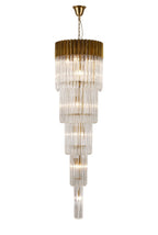 Regent Fontainebleau 5 Tier 18 Light Chandelier in Brass