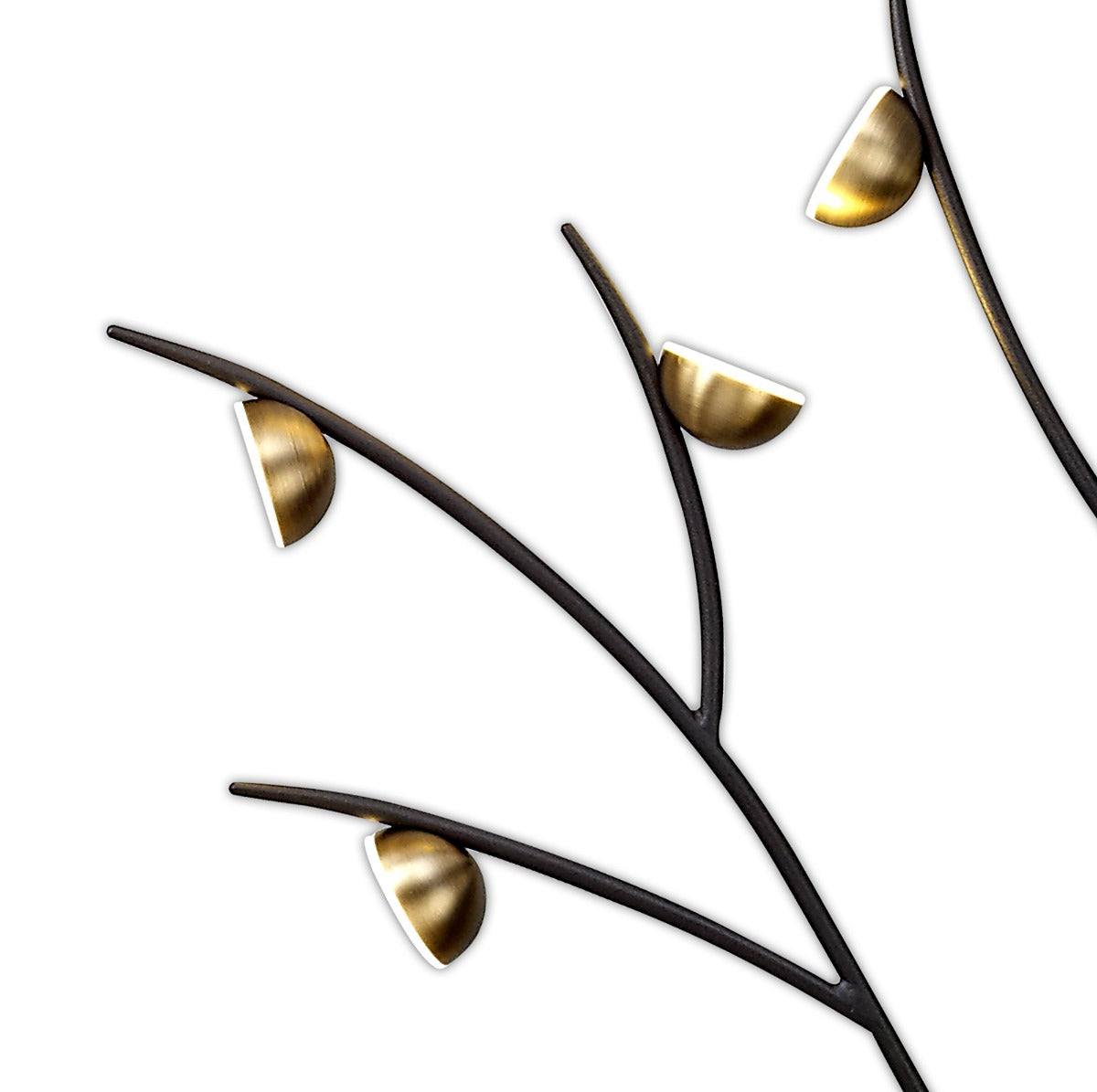Regent Gennevil 20 Light Wall Light in Black and Antique Brass