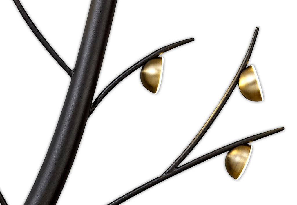 Regent Gennevil 20 Light Wall Light in Black and Antique Brass