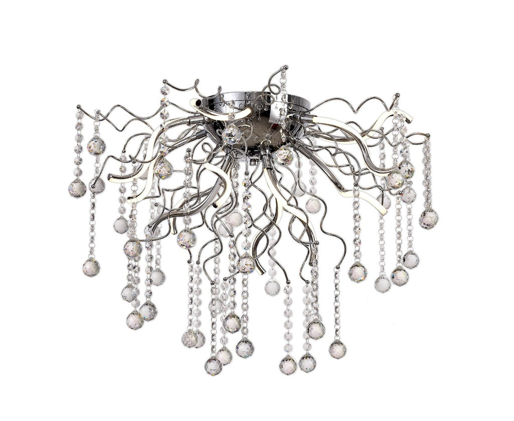 Regent Lillebonne 12 Light Ceiling Light in Polished Chrome