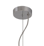 Regent Martinique 5 Light Pendant Light in Polished Chrome with Smoked Glass