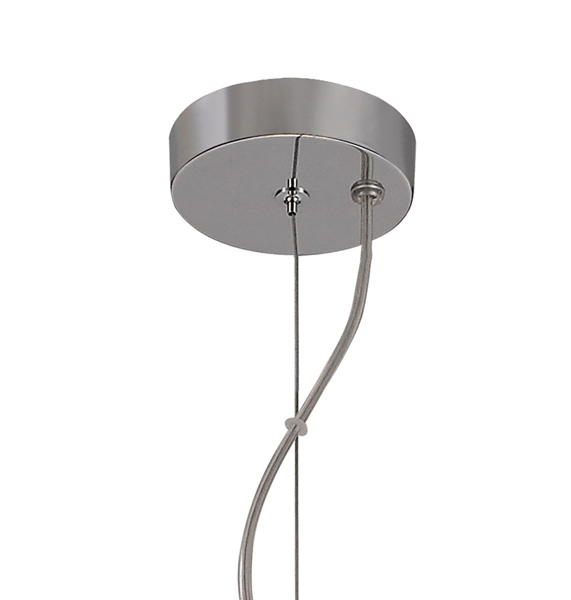Regent Martinique 5 Light Pendant Light in Polished Chrome with Smoked Glass